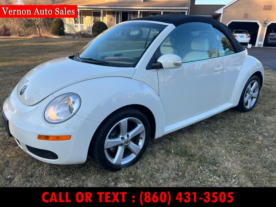 2007 Volkswagen New Beetle Convertible 2dr Auto PZEV Triple White, available for sale in Manchester, Connecticut | Vernon Auto Sale & Service. Manchester, Connecticut 2007 Volkswagen New Beetle Convertible 2dr Auto PZEV Triple White, available for sale in Manchester, Connecticut | Vernon Auto Sale & Service. Manchester, Connecticut