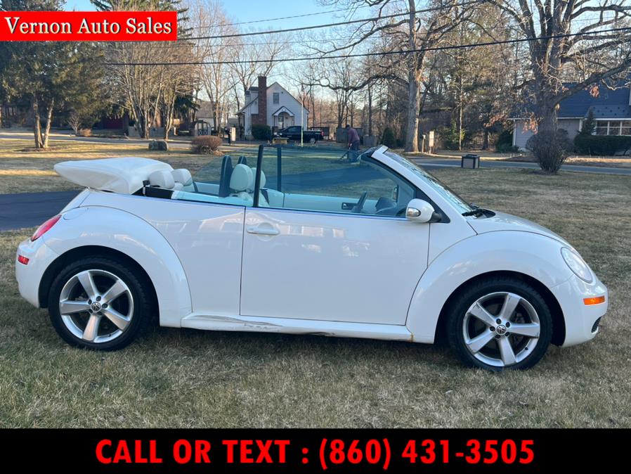 2007 Volkswagen New Beetle Convertible 2dr Auto PZEV Triple White, available for sale in Manchester, Connecticut | Vernon Auto Sale & Service. Manchester, Connecticut 2007 Volkswagen New Beetle Convertible 2dr Auto PZEV Triple White, available for sale in Manchester, Connecticut | Vernon Auto Sale & Service. Manchester, Connecticut