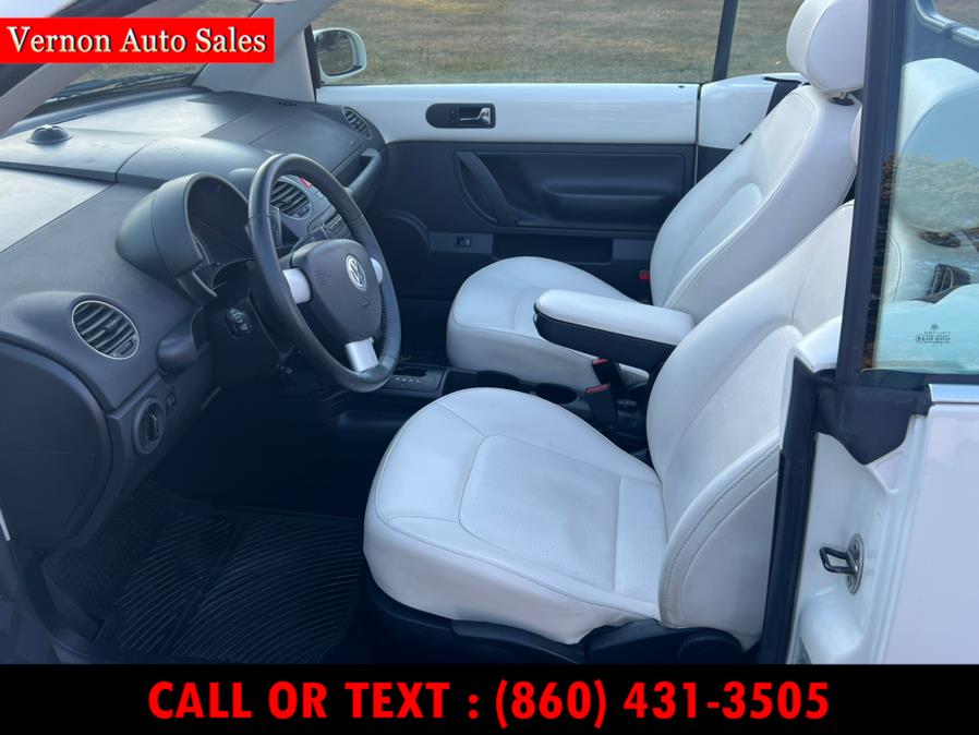 2007 Volkswagen New Beetle Convertible 2dr Auto PZEV Triple White, available for sale in Manchester, Connecticut | Vernon Auto Sale & Service. Manchester, Connecticut 2007 Volkswagen New Beetle Convertible 2dr Auto PZEV Triple White, available for sale in Manchester, Connecticut | Vernon Auto Sale & Service. Manchester, Connecticut