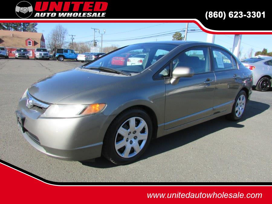 2007 Honda Civic Sdn 4dr AT LX, available for sale in East Windsor, Connecticut | United Auto Sales of E Windsor, Inc. East Windsor, Connecticut