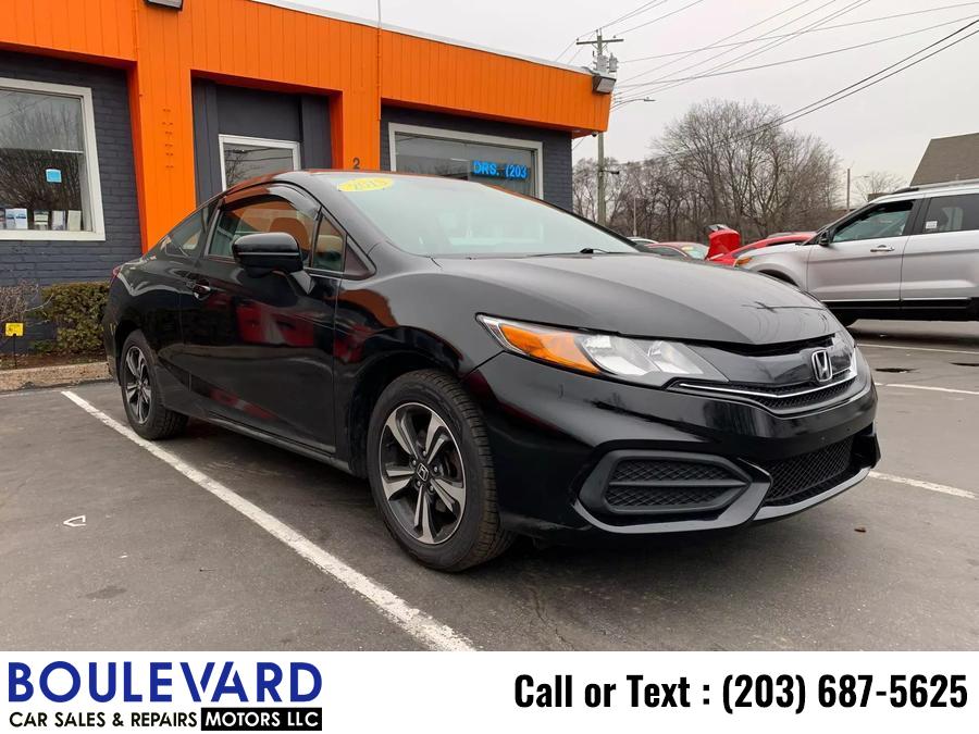 2015 Honda Civic EX Coupe 2D, available for sale in New Haven, Connecticut | Boulevard Motors LLC. New Haven, Connecticut