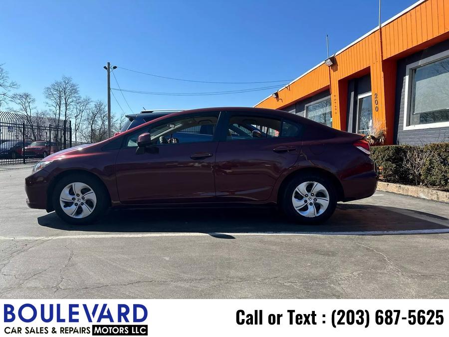 2013 Honda Civic LX Sedan 4D, available for sale in New Haven, Connecticut | Boulevard Motors LLC. New Haven, Connecticut 2013 Honda Civic LX Sedan 4D, available for sale in New Haven, Connecticut | Boulevard Motors LLC. New Haven, Connecticut