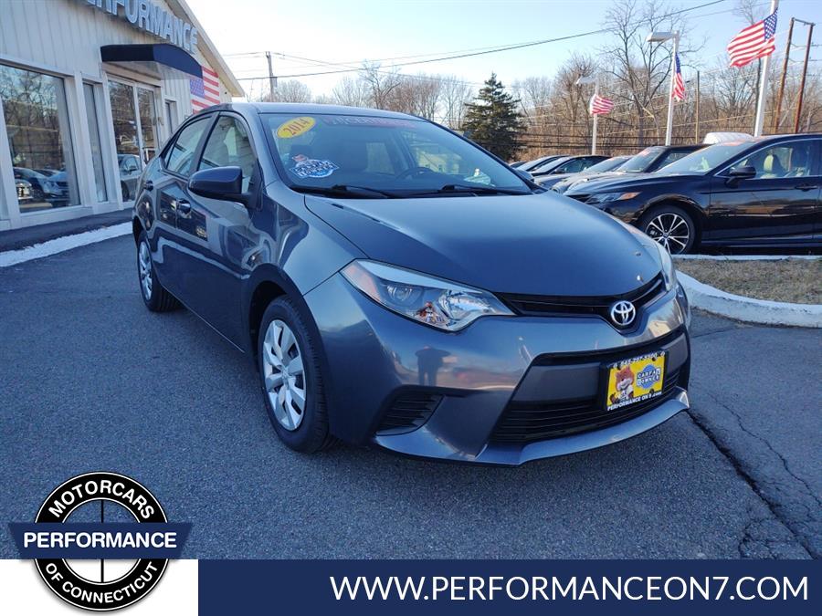 2014 Toyota Corolla 4dr Sdn CVT LE (Natl), available for sale in Wilton, Connecticut | Performance Motor Cars Of Connecticut LLC. Wilton, Connecticut