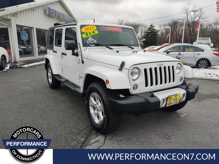 2015 Jeep Wrangler Unlimited 4WD 4dr Sahara, available for sale in Wilton, Connecticut | Performance Motor Cars Of Connecticut LLC. Wilton, Connecticut