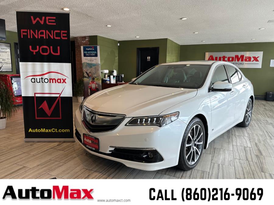 2015 Acura TLX 4dr Sdn FWD V6 Advance, available for sale in West Hartford, Connecticut | AutoMax. West Hartford, Connecticut
