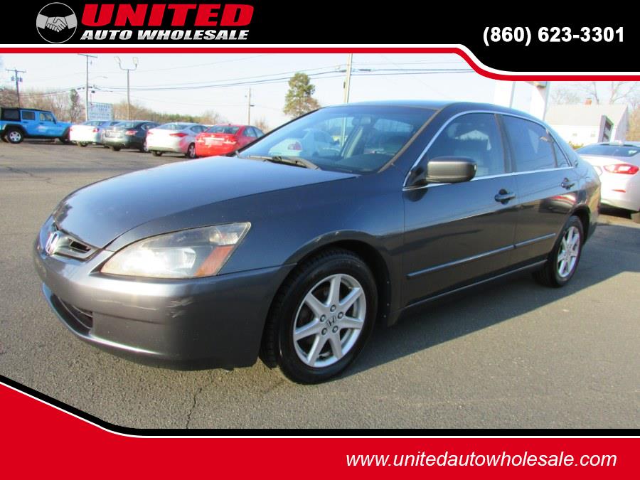 2003 Honda Accord Sdn EX Auto V6 w/Leather, available for sale in East Windsor, Connecticut | United Auto Sales of E Windsor, Inc. East Windsor, Connecticut 2003 Honda Accord Sdn EX Auto V6 w/Leather, available for sale in East Windsor, Connecticut | United Auto Sales of E Windsor, Inc. East Windsor, Connecticut