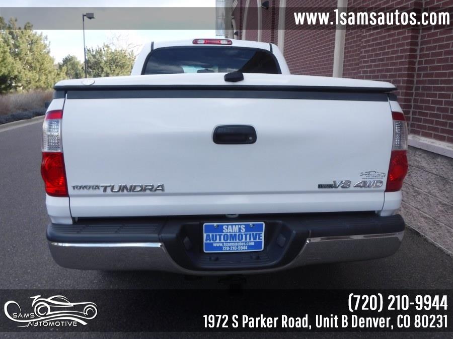 2006 Toyota Tundra DoubleCab V8 SR5 4WD, available for sale in Denver, Colorado | Sam's Automotive. Denver, Colorado 2006 Toyota Tundra DoubleCab V8 SR5 4WD, available for sale in Denver, Colorado | Sam's Automotive. Denver, Colorado