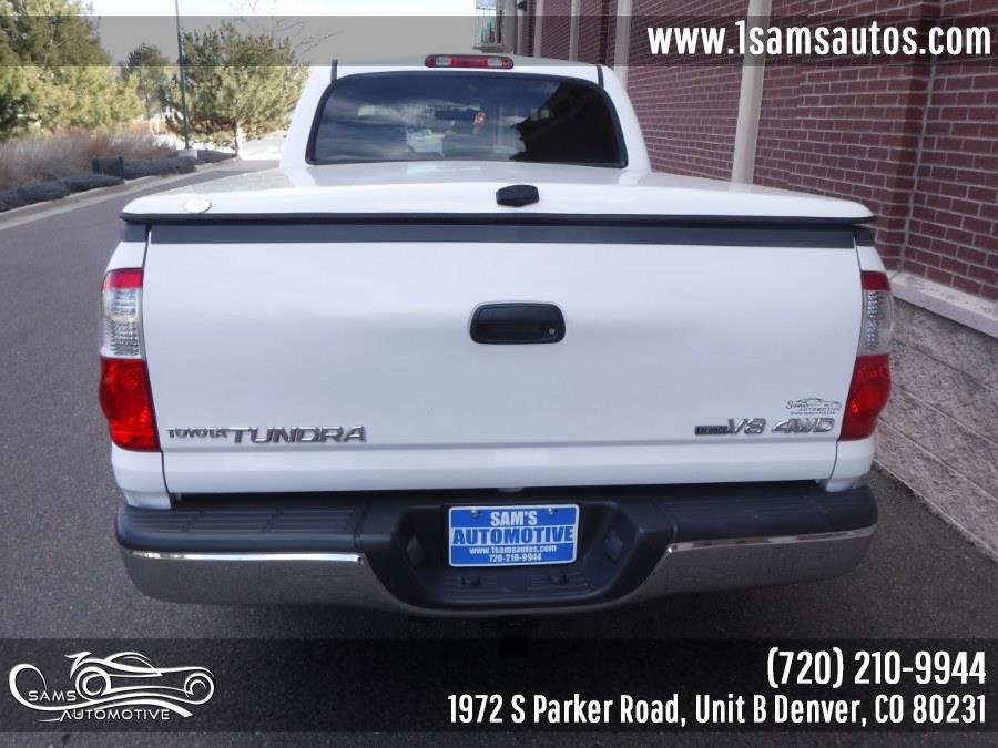 2006 Toyota Tundra DoubleCab V8 SR5 4WD, available for sale in Denver, Colorado | Sam's Automotive. Denver, Colorado 2006 Toyota Tundra DoubleCab V8 SR5 4WD, available for sale in Denver, Colorado | Sam's Automotive. Denver, Colorado