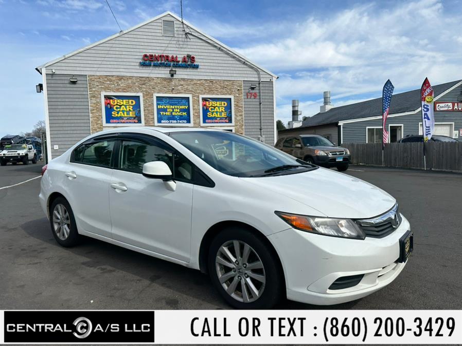 2012 Honda Civic Sdn 4dr Auto EX, available for sale in East Windsor, Connecticut | Central A/S LLC. East Windsor, Connecticut 2012 Honda Civic Sdn 4dr Auto EX, available for sale in East Windsor, Connecticut | Central A/S LLC. East Windsor, Connecticut