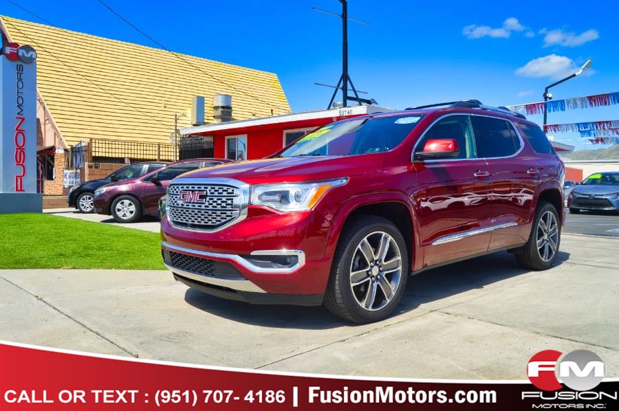 2017 GMC Acadia AWD 4dr Denali, available for sale in Moreno Valley, California | Fusion Motors Inc. Moreno Valley, California 2017 GMC Acadia AWD 4dr Denali, available for sale in Moreno Valley, California | Fusion Motors Inc. Moreno Valley, California