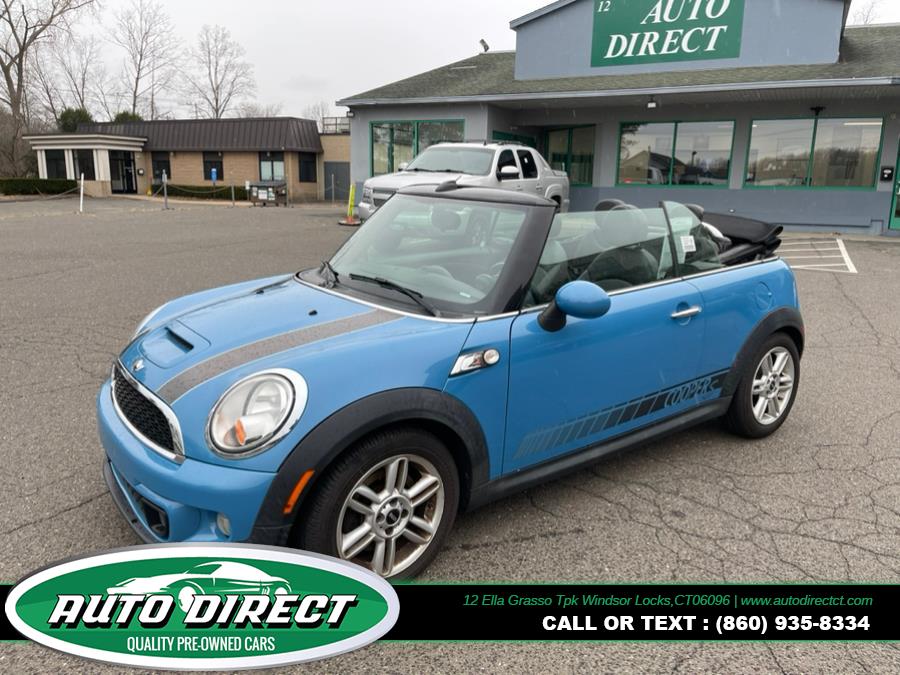 2013 MINI Cooper Convertible 2dr S, available for sale in Windsor Locks, Connecticut | Auto Direct LLC. Windsor Locks, Connecticut 2013 MINI Cooper Convertible 2dr S, available for sale in Windsor Locks, Connecticut | Auto Direct LLC. Windsor Locks, Connecticut