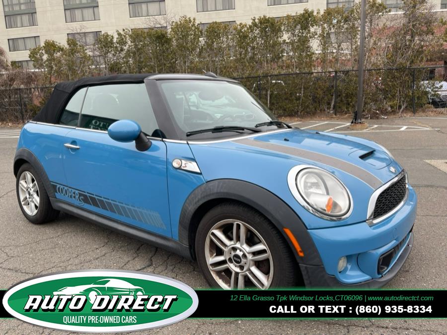 2013 MINI Cooper Convertible 2dr S, available for sale in Windsor Locks, Connecticut | Auto Direct LLC. Windsor Locks, Connecticut 2013 MINI Cooper Convertible 2dr S, available for sale in Windsor Locks, Connecticut | Auto Direct LLC. Windsor Locks, Connecticut