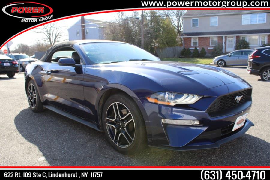 2020 Ford Mustang EcoBoost Premium Convertible, available for sale in Lindenhurst, New York | Power Motor Group. Lindenhurst, New York 2020 Ford Mustang EcoBoost Premium Convertible, available for sale in Lindenhurst, New York | Power Motor Group. Lindenhurst, New York
