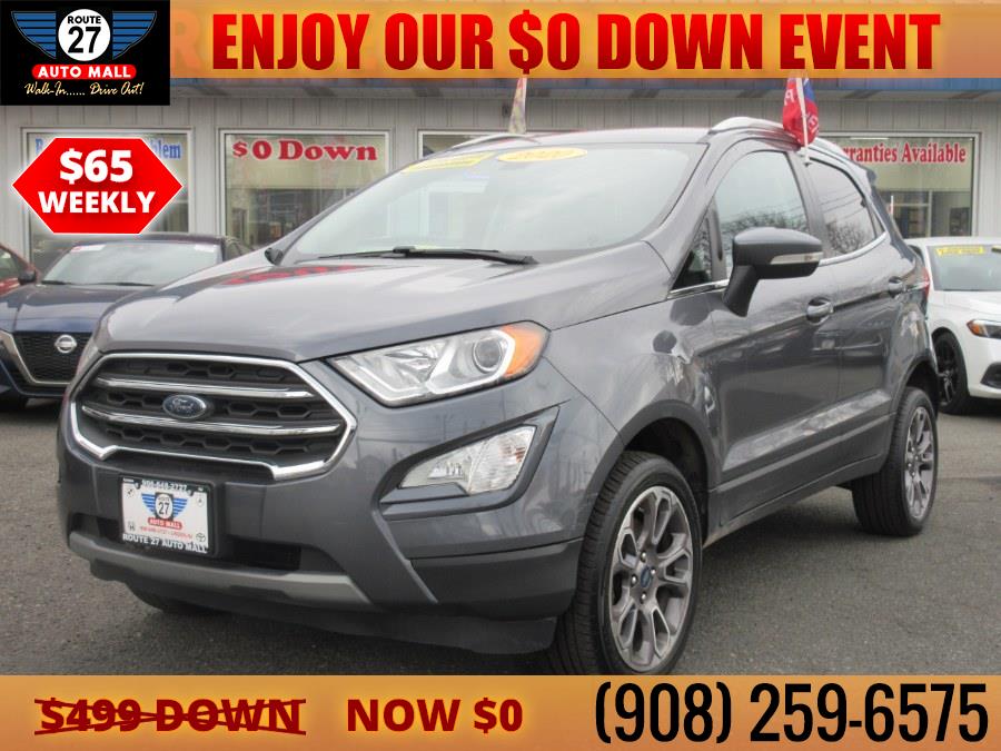 2020 Ford EcoSport Titanium 4WD, available for sale in Linden, New Jersey | Route 27 Auto Mall. Linden, New Jersey