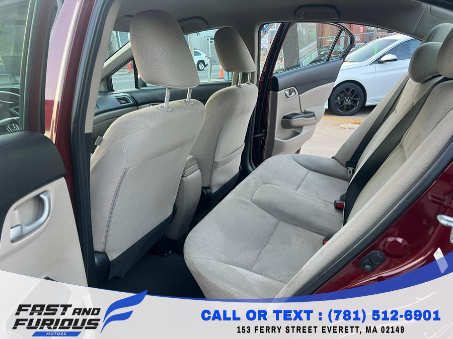 2013 Honda Civic Sdn 4dr Auto LX, available for sale in Everett, Massachusetts | Fast & Furious Motors. Everett, Massachusetts 2013 Honda Civic Sdn 4dr Auto LX, available for sale in Everett, Massachusetts | Fast & Furious Motors. Everett, Massachusetts
