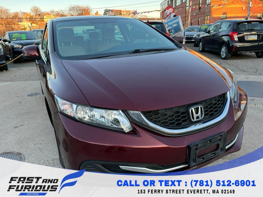 2013 Honda Civic Sdn 4dr Auto LX, available for sale in Everett, Massachusetts | Fast & Furious Motors. Everett, Massachusetts 2013 Honda Civic Sdn 4dr Auto LX, available for sale in Everett, Massachusetts | Fast & Furious Motors. Everett, Massachusetts
