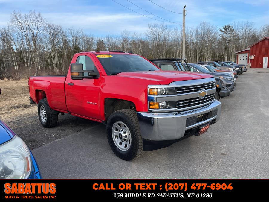 2017 Chevrolet Silverado 3500HD 4WD Reg Cab 133.6" Work Truck, available for sale in Sabattus, Maine | Sabattus Auto and Truck Sales Inc. Sabattus, Maine 2017 Chevrolet Silverado 3500HD 4WD Reg Cab 133.6" Work Truck, available for sale in Sabattus, Maine | Sabattus Auto and Truck Sales Inc. Sabattus, Maine