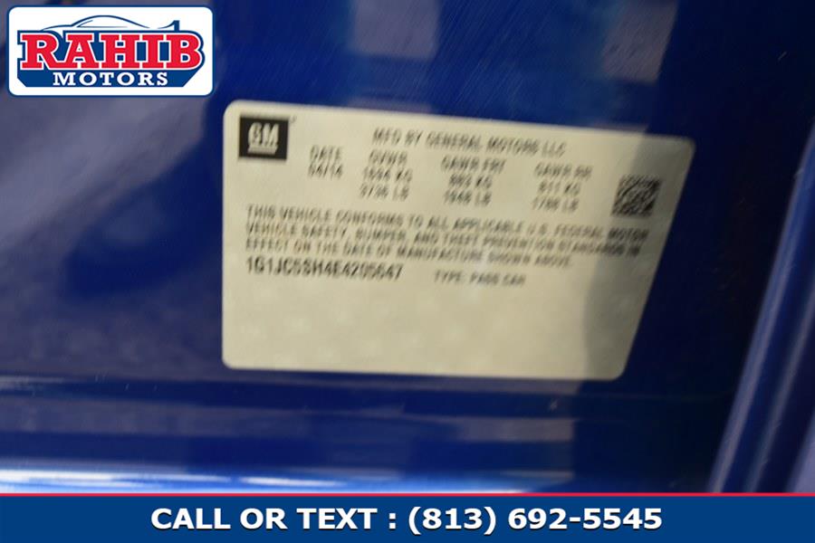 2014 Chevrolet Sonic 4dr Sdn Auto LT, available for sale in Winter Park, Florida | Rahib Motors. Winter Park, Florida 2014 Chevrolet Sonic 4dr Sdn Auto LT, available for sale in Winter Park, Florida | Rahib Motors. Winter Park, Florida