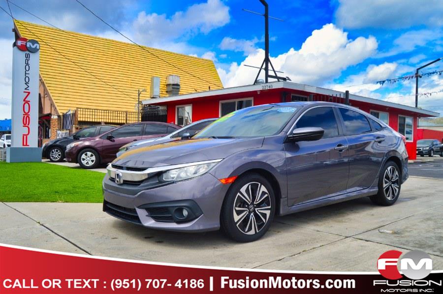 2016 Honda Civic Sedan 4dr CVT EX-T, available for sale in Moreno Valley, California | Fusion Motors Inc. Moreno Valley, California 2016 Honda Civic Sedan 4dr CVT EX-T, available for sale in Moreno Valley, California | Fusion Motors Inc. Moreno Valley, California