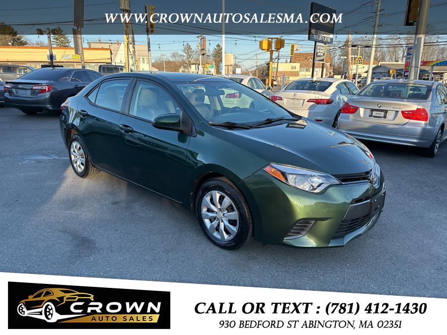 2016 Toyota Corolla 4dr Sdn CVT LE Plus (Natl), available for sale in Abington, Massachusetts | Crown Auto Sales. Abington, Massachusetts 2016 Toyota Corolla 4dr Sdn CVT LE Plus (Natl), available for sale in Abington, Massachusetts | Crown Auto Sales. Abington, Massachusetts