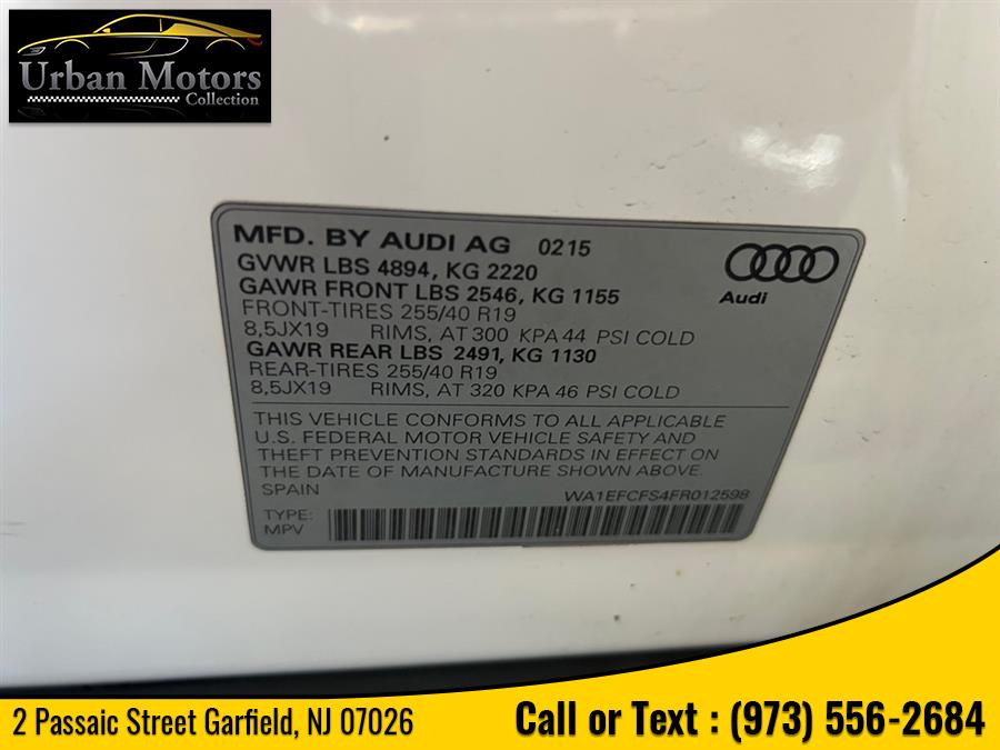 2015 Audi Q3 2.0T Premium Plus, available for sale in Garfield, New Jersey | Urban Motors Collection. Garfield, New Jersey 2015 Audi Q3 2.0T Premium Plus, available for sale in Garfield, New Jersey | Urban Motors Collection. Garfield, New Jersey