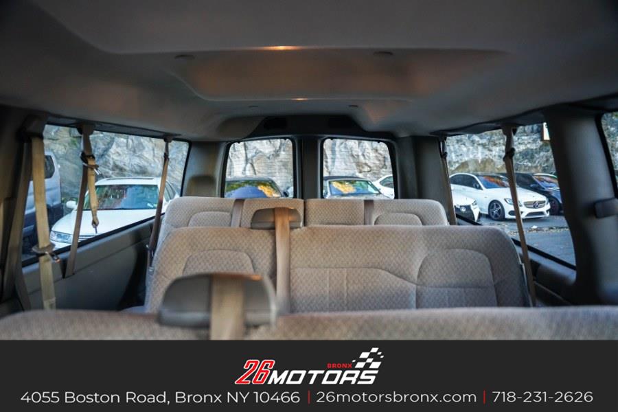 2020 Chevrolet Express Passenger RWD 3500 155" LT, available for sale in Bronx, New York | 26 Motors Auto Group. Bronx, New York 2020 Chevrolet Express Passenger RWD 3500 155" LT, available for sale in Bronx, New York | 26 Motors Auto Group. Bronx, New York