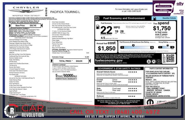 2020 Chrysler Pacifica Touring L, available for sale in Avenel, New Jersey | Car Revolution. Avenel, New Jersey 2020 Chrysler Pacifica Touring L, available for sale in Avenel, New Jersey | Car Revolution. Avenel, New Jersey