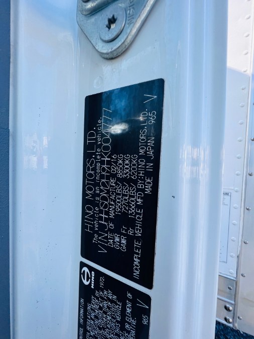 2017 HINO 195 20 FEET DRY BOX + LIFT GATE + 19500LB GVW + NO CDL, available for sale in South Amboy, New Jersey | NJ Truck Spot. South Amboy, New Jersey 2017 HINO 195 20 FEET DRY BOX + LIFT GATE + 19500LB GVW + NO CDL, available for sale in South Amboy, New Jersey | NJ Truck Spot. South Amboy, New Jersey