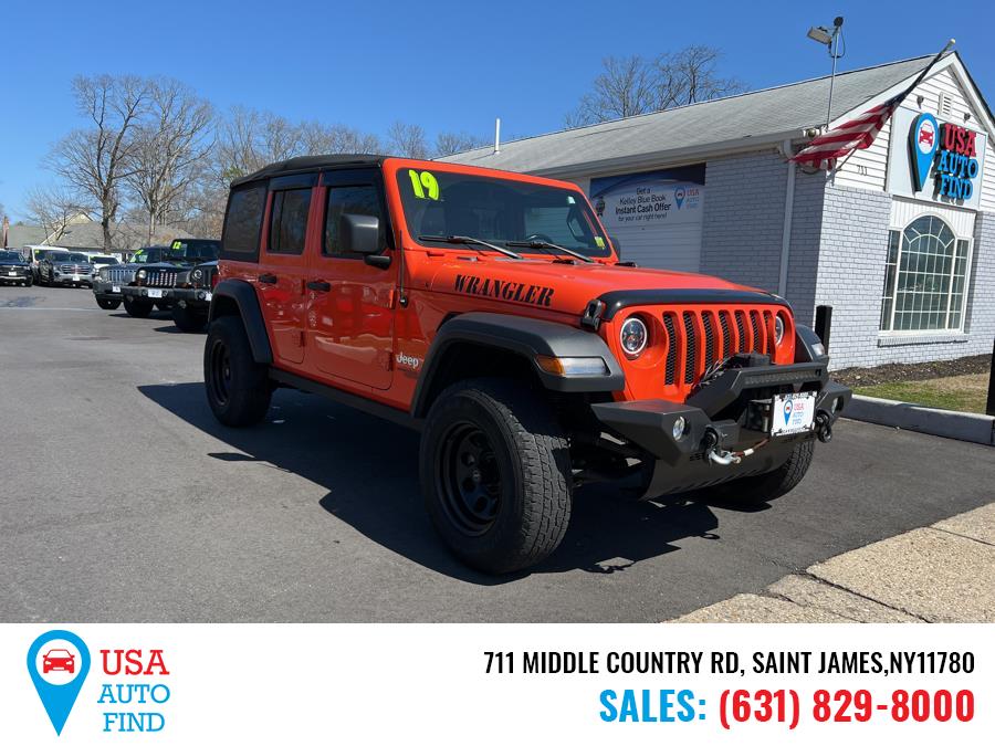 2019 Jeep Wrangler Unlimited Sport S 4x4, available for sale in Saint James, New York | USA Auto Find. Saint James, New York