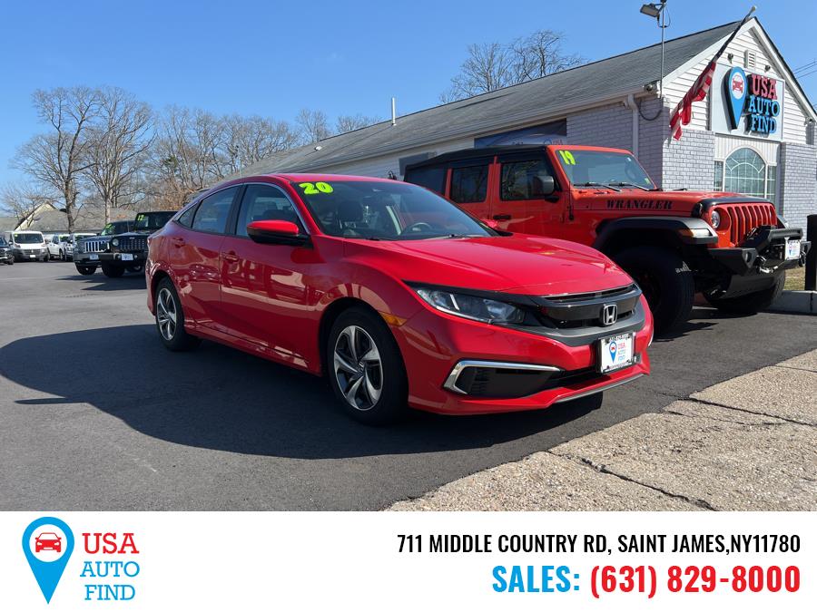 2020 Honda Civic Sedan LX CVT, available for sale in Saint James, New York | USA Auto Find. Saint James, New York 2020 Honda Civic Sedan LX CVT, available for sale in Saint James, New York | USA Auto Find. Saint James, New York