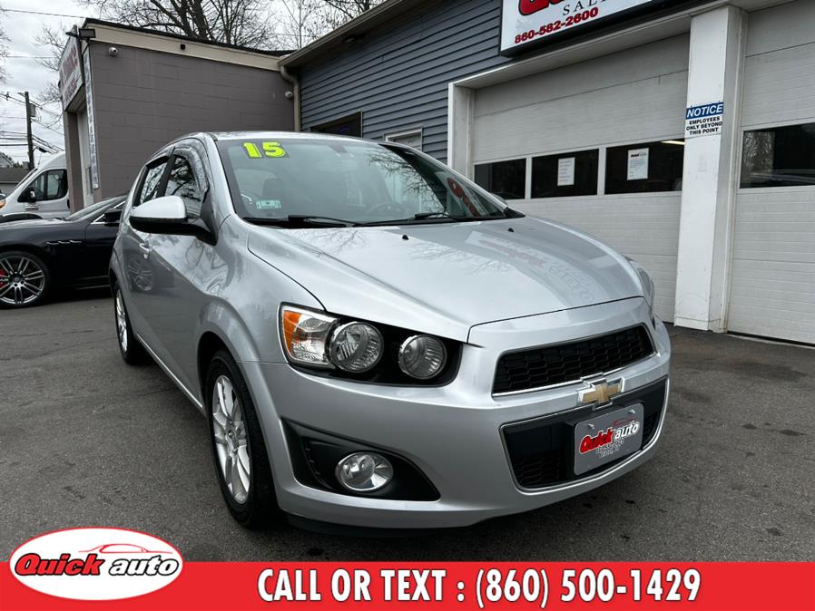 2015 Chevrolet Sonic 5dr HB Manual LT, available for sale in Bristol, Connecticut | Quick Auto LLC. Bristol, Connecticut