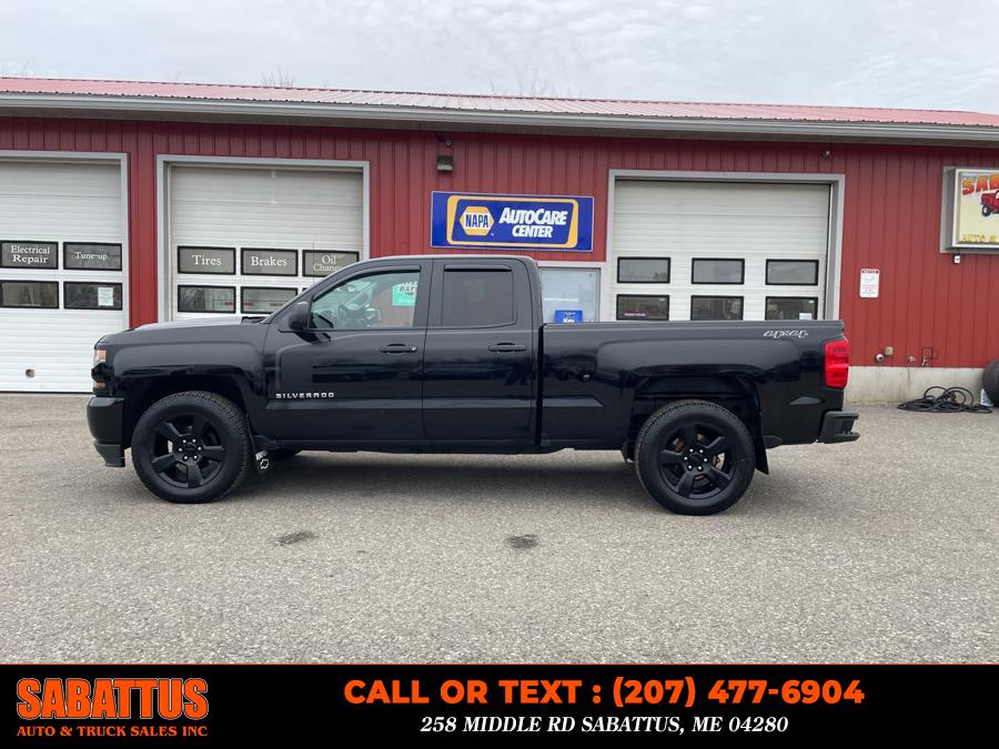 2016 Chevrolet Silverado 1500 4WD Double Cab 143.5" Custom, available for sale in Sabattus, Maine | Sabattus Auto and Truck Sales Inc. Sabattus, Maine 2016 Chevrolet Silverado 1500 4WD Double Cab 143.5" Custom, available for sale in Sabattus, Maine | Sabattus Auto and Truck Sales Inc. Sabattus, Maine