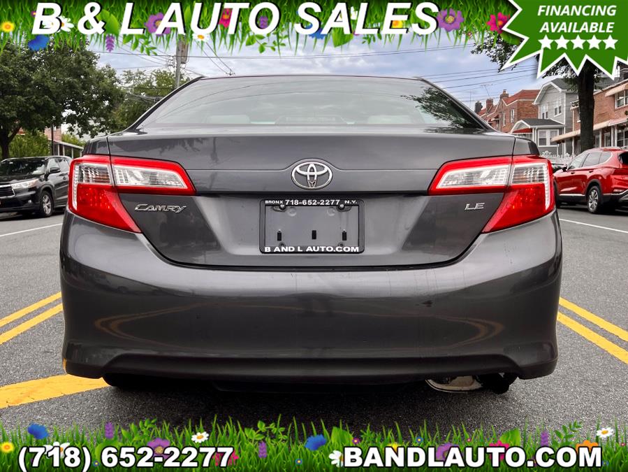 2012 Toyota Camry 4dr Sedan I4 Auto LE, available for sale in Bronx, New York | B & L Auto Sales LLC. Bronx, New York 2012 Toyota Camry 4dr Sedan I4 Auto LE, available for sale in Bronx, New York | B & L Auto Sales LLC. Bronx, New York
