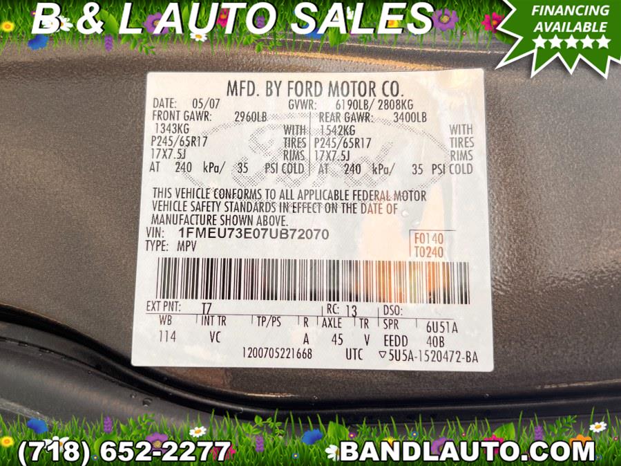 2007 Ford Explorer 4WD 4dr V6 XLT, available for sale in Bronx, New York | B & L Auto Sales LLC. Bronx, New York 2007 Ford Explorer 4WD 4dr V6 XLT, available for sale in Bronx, New York | B & L Auto Sales LLC. Bronx, New York
