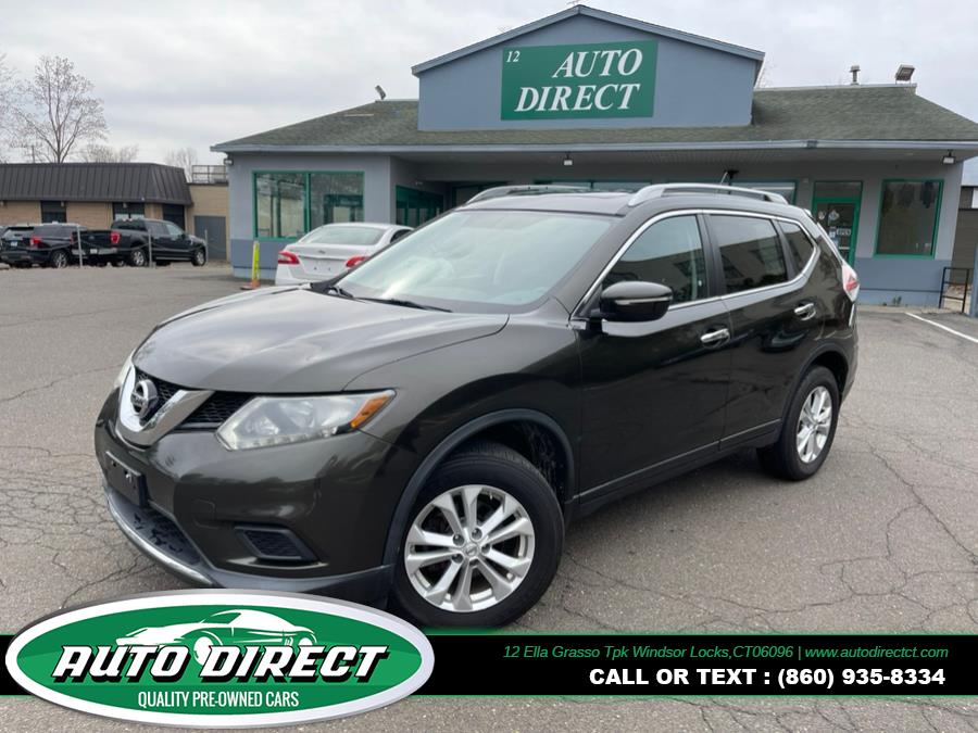 2014 Nissan Rogue AWD 4dr SL, available for sale in Windsor Locks, Connecticut | Auto Direct LLC. Windsor Locks, Connecticut