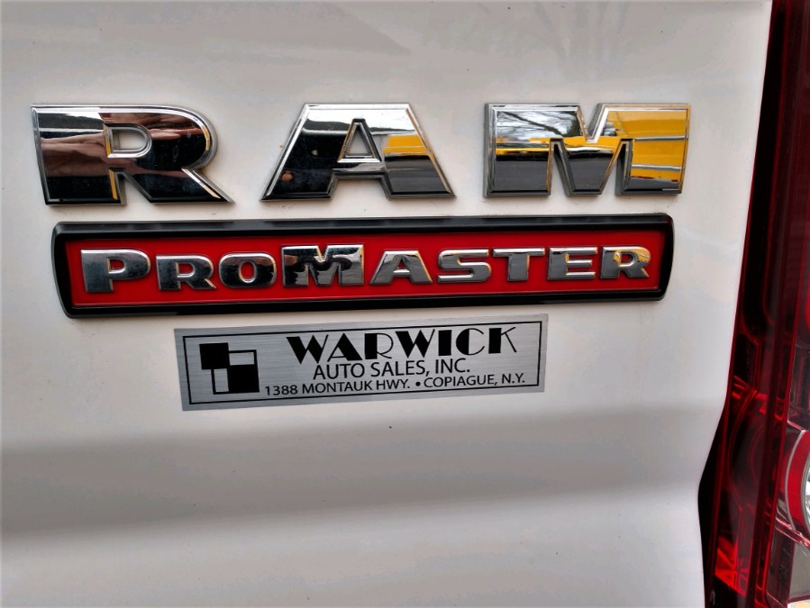 2018 Ram ProMaster Cargo Van 2500 High Roof 136" WB, available for sale in COPIAGUE, New York | Warwick Auto Sales Inc. COPIAGUE, New York 2018 Ram ProMaster Cargo Van 2500 High Roof 136" WB, available for sale in COPIAGUE, New York | Warwick Auto Sales Inc. COPIAGUE, New York