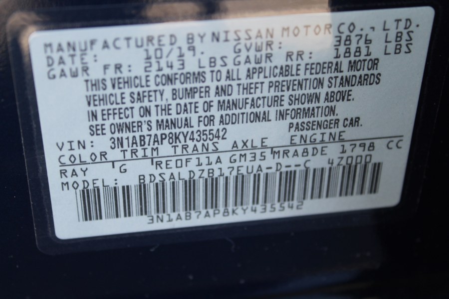 2019 Nissan Sentra SV CVT, available for sale in Deer Park, New York | Car Tec Enterprise Leasing & Sales LLC. Deer Park, New York 2019 Nissan Sentra SV CVT, available for sale in Deer Park, New York | Car Tec Enterprise Leasing & Sales LLC. Deer Park, New York