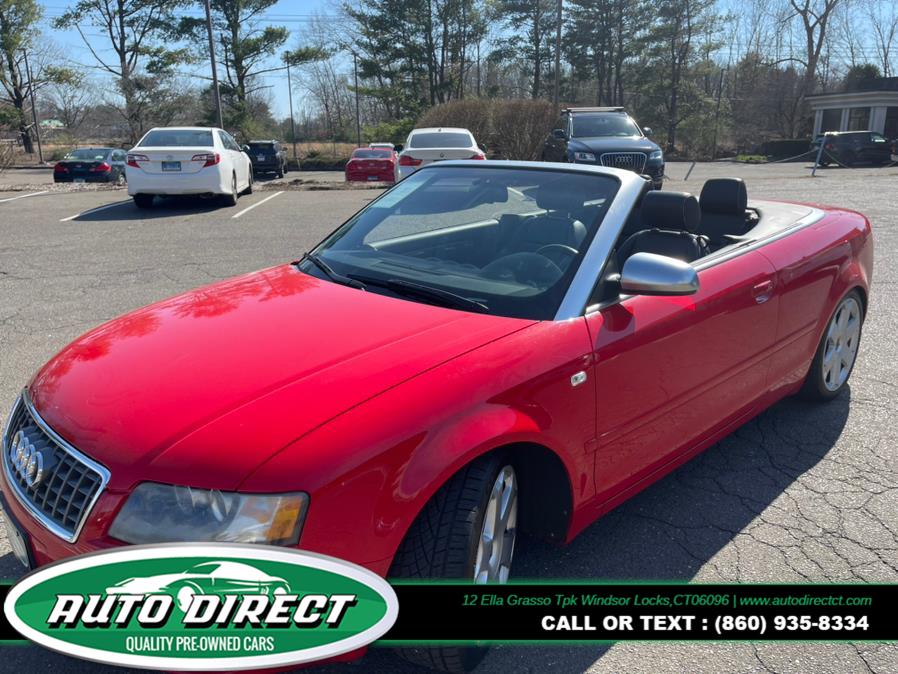 2005 Audi S4 2dr Cabriolet quattro Auto, available for sale in Windsor Locks, Connecticut | Auto Direct LLC. Windsor Locks, Connecticut 2005 Audi S4 2dr Cabriolet quattro Auto, available for sale in Windsor Locks, Connecticut | Auto Direct LLC. Windsor Locks, Connecticut