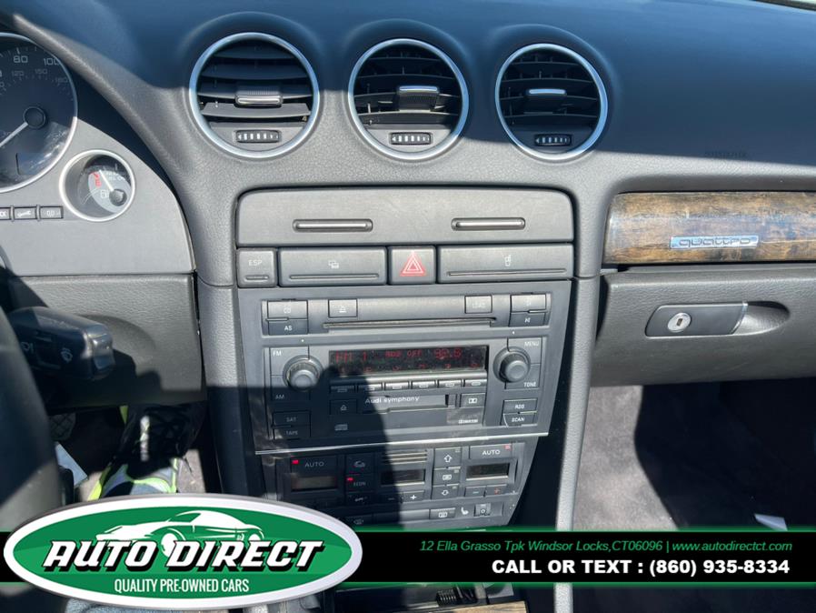 2005 Audi S4 2dr Cabriolet quattro Auto, available for sale in Windsor Locks, Connecticut | Auto Direct LLC. Windsor Locks, Connecticut 2005 Audi S4 2dr Cabriolet quattro Auto, available for sale in Windsor Locks, Connecticut | Auto Direct LLC. Windsor Locks, Connecticut