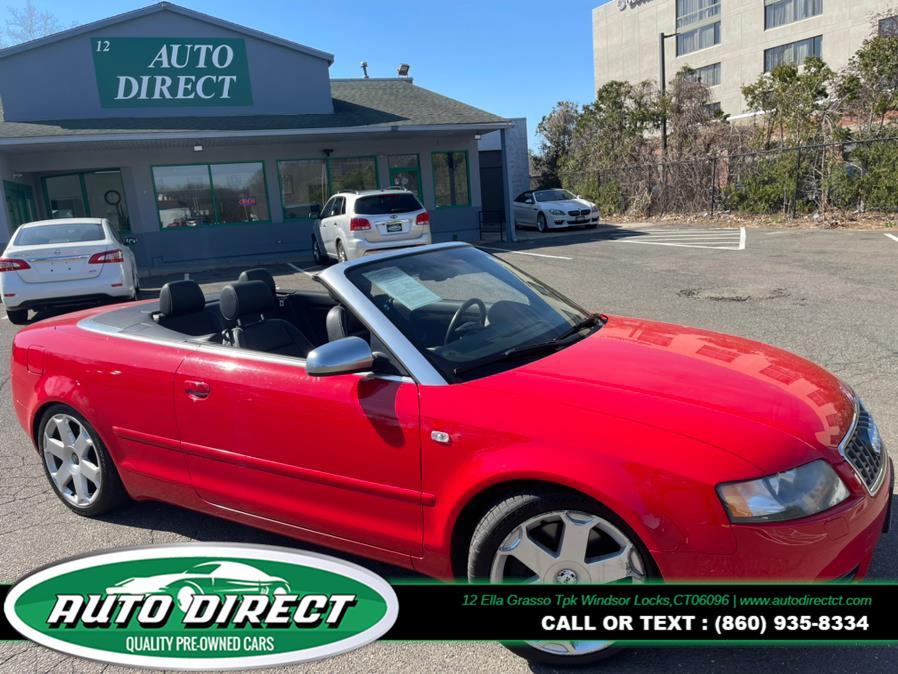 2005 Audi S4 2dr Cabriolet quattro Auto, available for sale in Windsor Locks, Connecticut | Auto Direct LLC. Windsor Locks, Connecticut