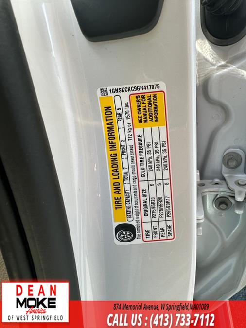 2016 Chevrolet Tahoe LTZ 4WD 4dr LTZ, available for sale in W Springfield, Massachusetts | Dean Moke America of West Springfield. W Springfield, Massachusetts 2016 Chevrolet Tahoe LTZ 4WD 4dr LTZ, available for sale in W Springfield, Massachusetts | Dean Moke America of West Springfield. W Springfield, Massachusetts
