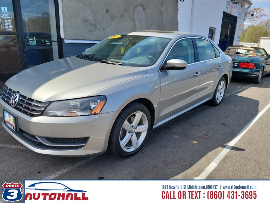 2013 Volkswagen Passat 4dr Sdn 2.0L DSG TDI SE w/Sunroof, available for sale in Middletown, Connecticut | RT 3 AUTO MALL LLC. Middletown, Connecticut
