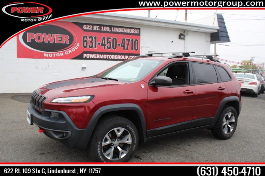 2015 Jeep Cherokee 4WD 4dr Trailhawk, available for sale in Lindenhurst, New York | Power Motor Group. Lindenhurst, New York