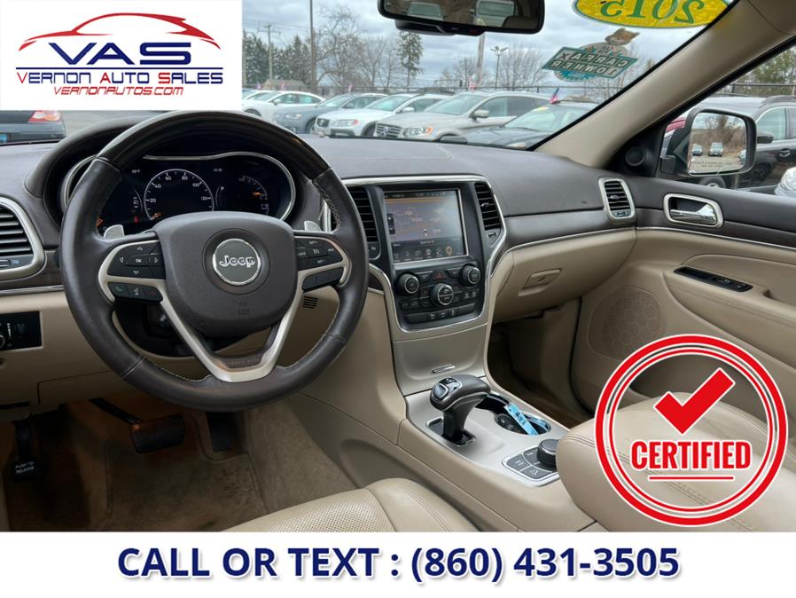 2015 Jeep Grand Cherokee 4WD 4dr Overland, available for sale in Manchester, Connecticut | Vernon Auto Sale & Service. Manchester, Connecticut 2015 Jeep Grand Cherokee 4WD 4dr Overland, available for sale in Manchester, Connecticut | Vernon Auto Sale & Service. Manchester, Connecticut