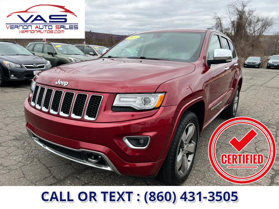 2015 Jeep Grand Cherokee 4WD 4dr Overland, available for sale in Manchester, Connecticut | Vernon Auto Sale & Service. Manchester, Connecticut