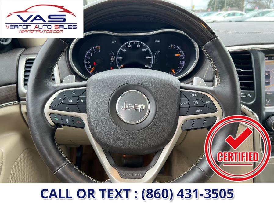 2015 Jeep Grand Cherokee 4WD 4dr Overland, available for sale in Manchester, Connecticut | Vernon Auto Sale & Service. Manchester, Connecticut 2015 Jeep Grand Cherokee 4WD 4dr Overland, available for sale in Manchester, Connecticut | Vernon Auto Sale & Service. Manchester, Connecticut