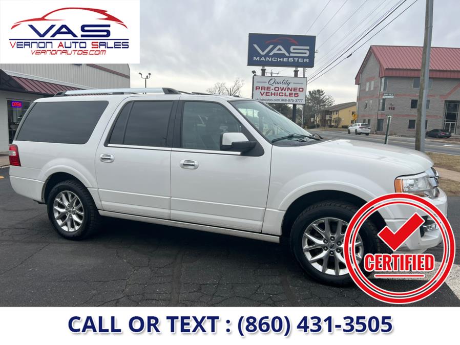 2015 Ford Expedition EL 4WD 4dr Limited, available for sale in Manchester, Connecticut | Vernon Auto Sale & Service. Manchester, Connecticut 2015 Ford Expedition EL 4WD 4dr Limited, available for sale in Manchester, Connecticut | Vernon Auto Sale & Service. Manchester, Connecticut