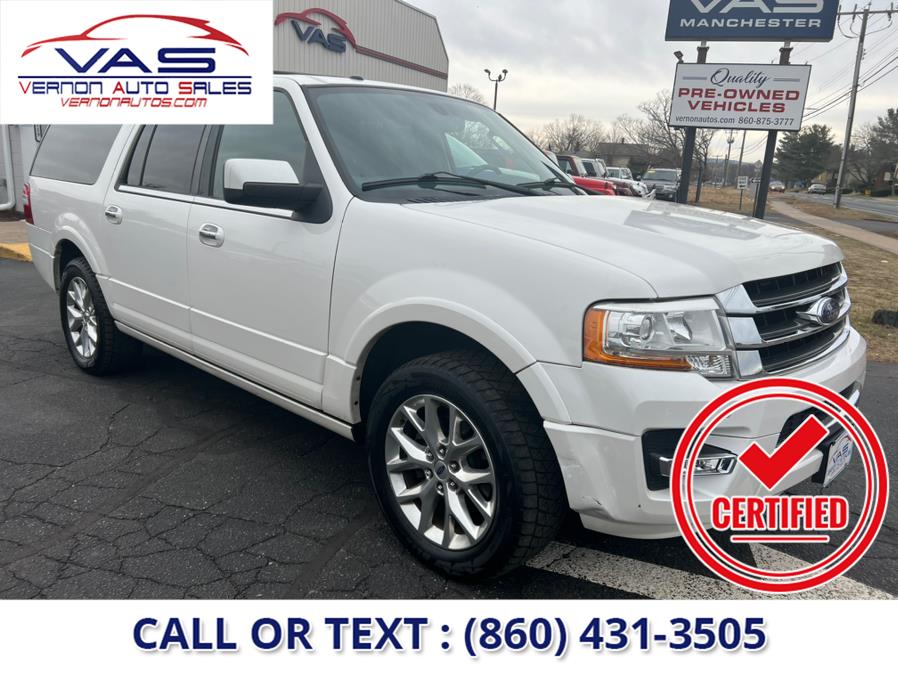 2015 Ford Expedition EL 4WD 4dr Limited, available for sale in Manchester, Connecticut | Vernon Auto Sale & Service. Manchester, Connecticut 2015 Ford Expedition EL 4WD 4dr Limited, available for sale in Manchester, Connecticut | Vernon Auto Sale & Service. Manchester, Connecticut