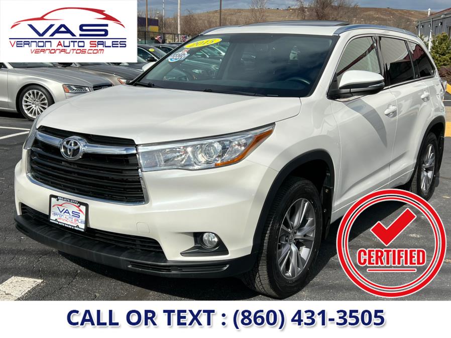 2015 Toyota Highlander AWD 4dr V6 XLE (Natl), available for sale in Manchester, Connecticut | Vernon Auto Sale & Service. Manchester, Connecticut