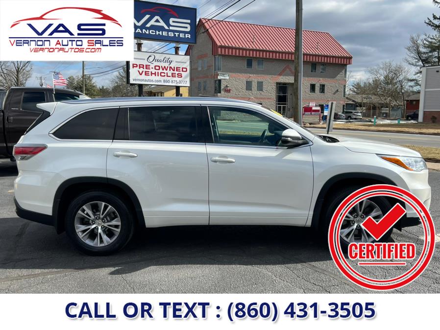 2015 Toyota Highlander AWD 4dr V6 XLE (Natl), available for sale in Manchester, Connecticut | Vernon Auto Sale & Service. Manchester, Connecticut 2015 Toyota Highlander AWD 4dr V6 XLE (Natl), available for sale in Manchester, Connecticut | Vernon Auto Sale & Service. Manchester, Connecticut